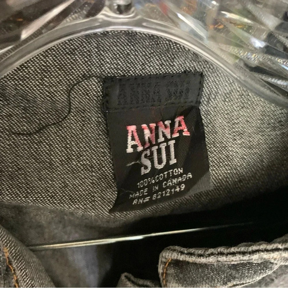 Anna Sui  Corset Style Denim Jacket - Picture 3 of 14